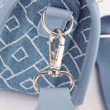 Denim Quilted Mini Square Crossbody Bag